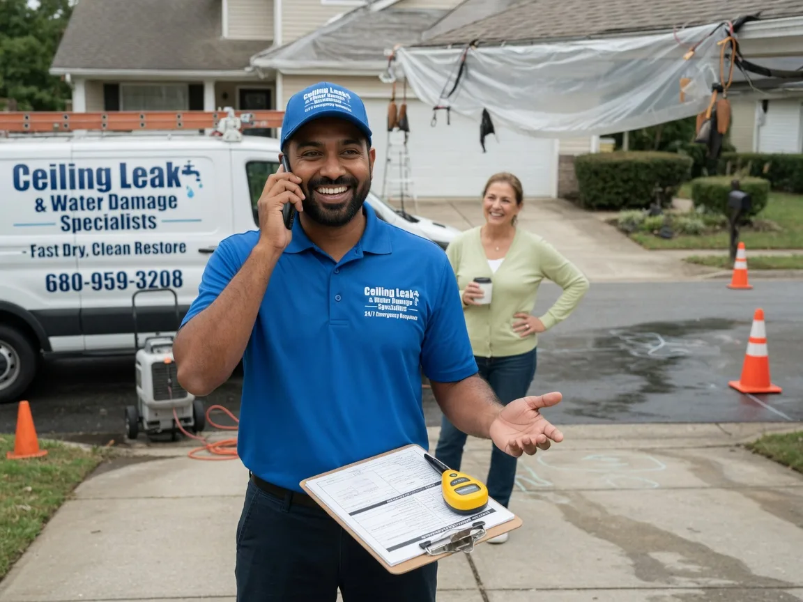 Ceiling Leak Cleanup Sherman, IL FAQs